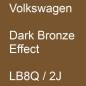 Preview: Volkswagen, Dark Bronze Effect, LB8Q / 2J.